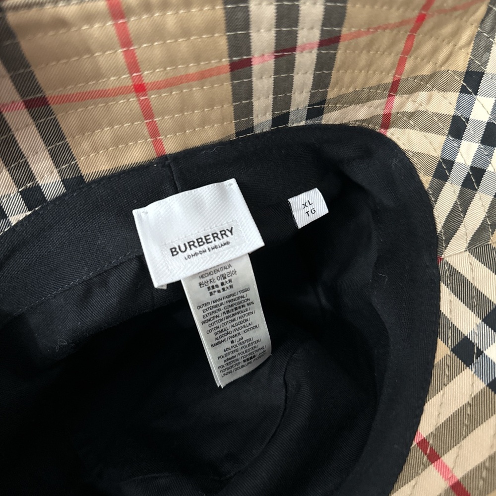 Burberry Vintage check bucket hat XL - Picture 3 of 3